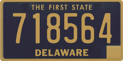 DE license plate 718564