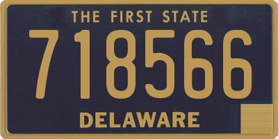 DE license plate 718566