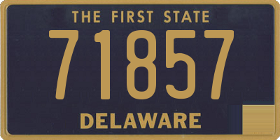 DE license plate 71857