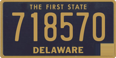 DE license plate 718570