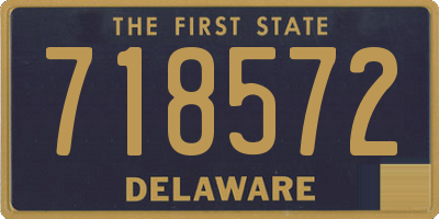 DE license plate 718572