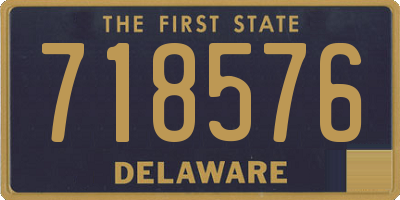 DE license plate 718576