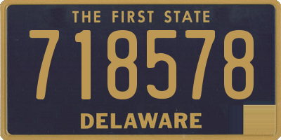 DE license plate 718578