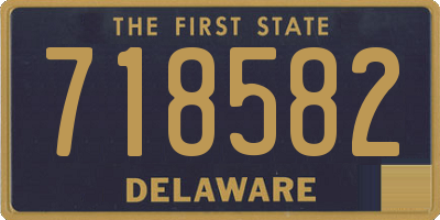 DE license plate 718582