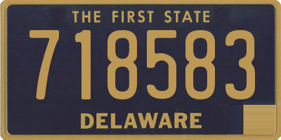 DE license plate 718583