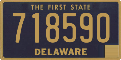 DE license plate 718590