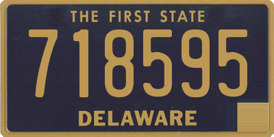 DE license plate 718595