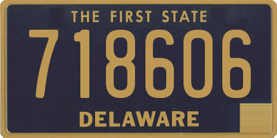 DE license plate 718606
