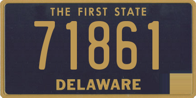 DE license plate 71861