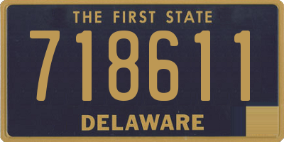 DE license plate 718611