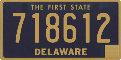 DE license plate 718612