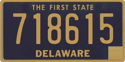 DE license plate 718615
