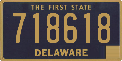 DE license plate 718618