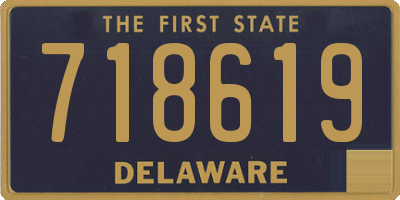 DE license plate 718619