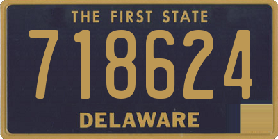 DE license plate 718624