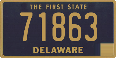 DE license plate 71863