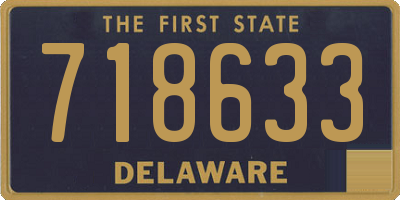 DE license plate 718633