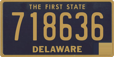 DE license plate 718636