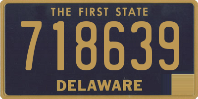 DE license plate 718639