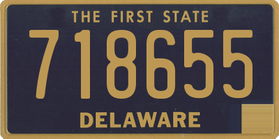 DE license plate 718655