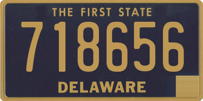 DE license plate 718656