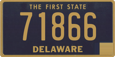 DE license plate 71866