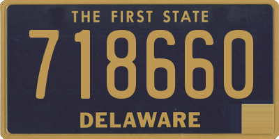 DE license plate 718660