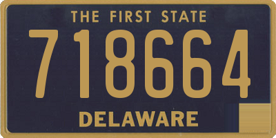 DE license plate 718664