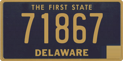 DE license plate 71867