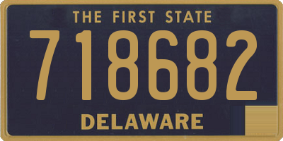 DE license plate 718682