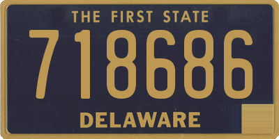 DE license plate 718686