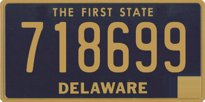 DE license plate 718699