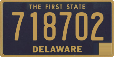 DE license plate 718702