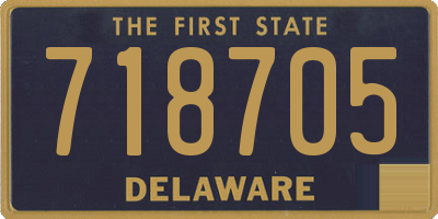 DE license plate 718705