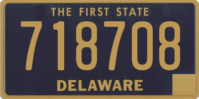 DE license plate 718708