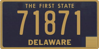 DE license plate 71871