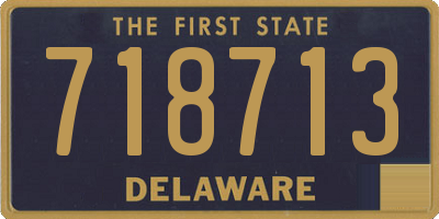 DE license plate 718713