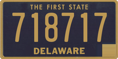 DE license plate 718717