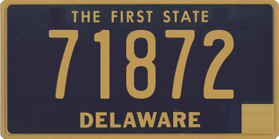 DE license plate 71872