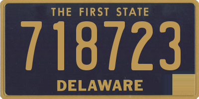 DE license plate 718723