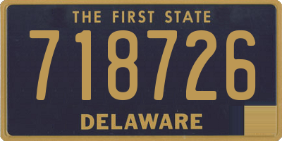 DE license plate 718726