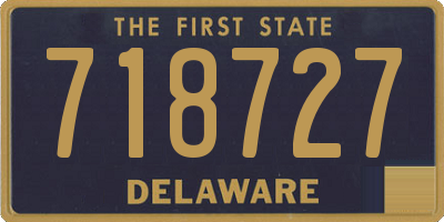 DE license plate 718727