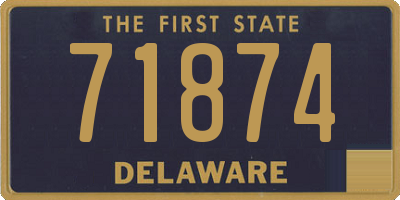 DE license plate 71874