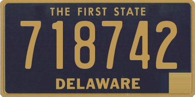 DE license plate 718742