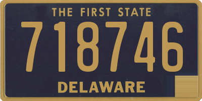 DE license plate 718746