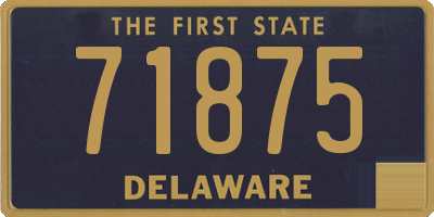 DE license plate 71875