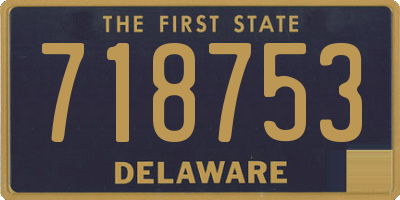 DE license plate 718753