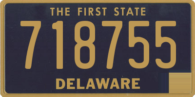 DE license plate 718755