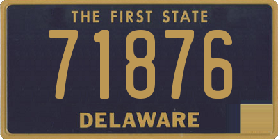 DE license plate 71876