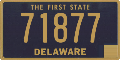 DE license plate 71877